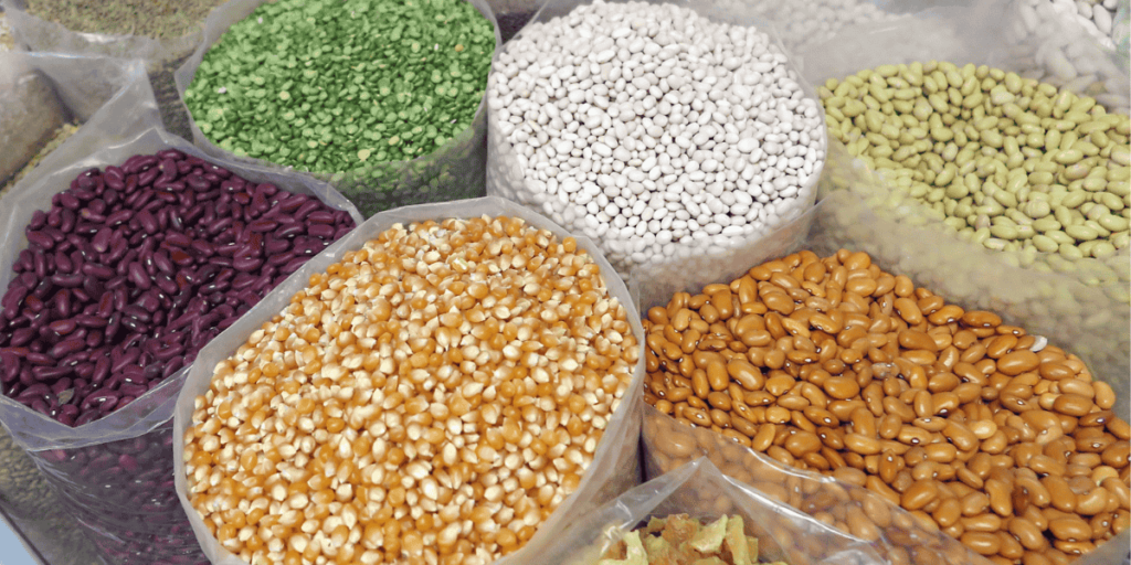 different types of whole grains 