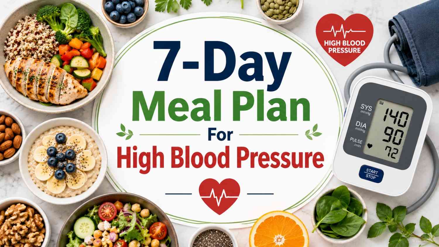Meal plan for high blood pressure