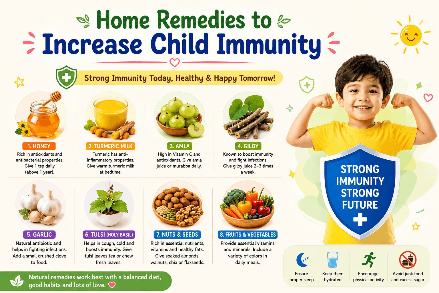 Home Remedies to Increase Child Immunity 1