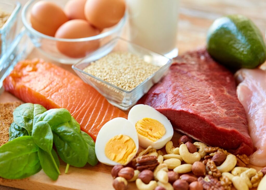 a group of high protein rich items