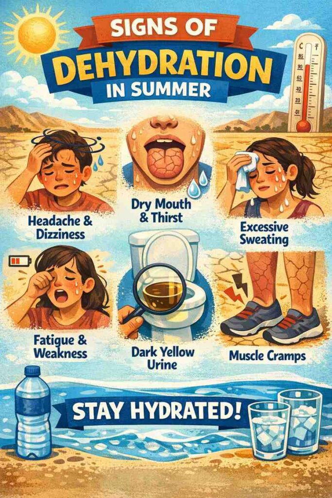 Signs of Dehydration in Summer