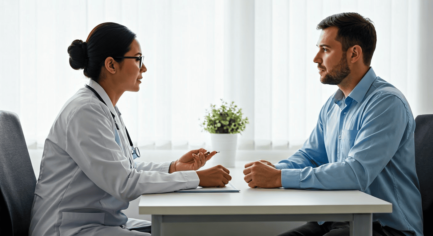 a patient consult a doctor regarding prostate cancer
