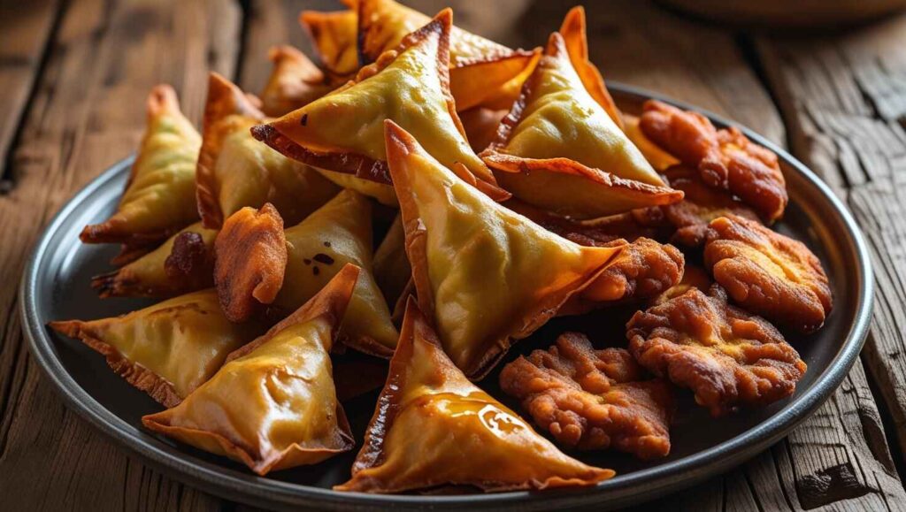 Deep-Fried Snacks samosas and pakoras