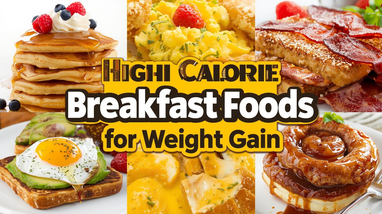 high calorie breakfast foods for weight gain