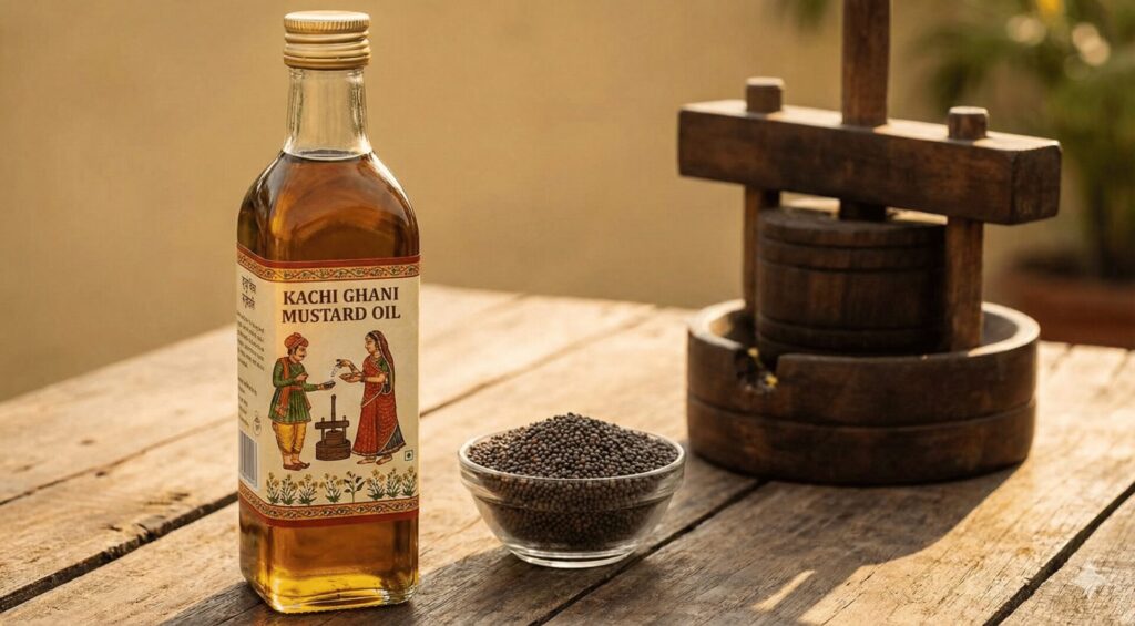 Kachi Ghani Mustard Oil 1