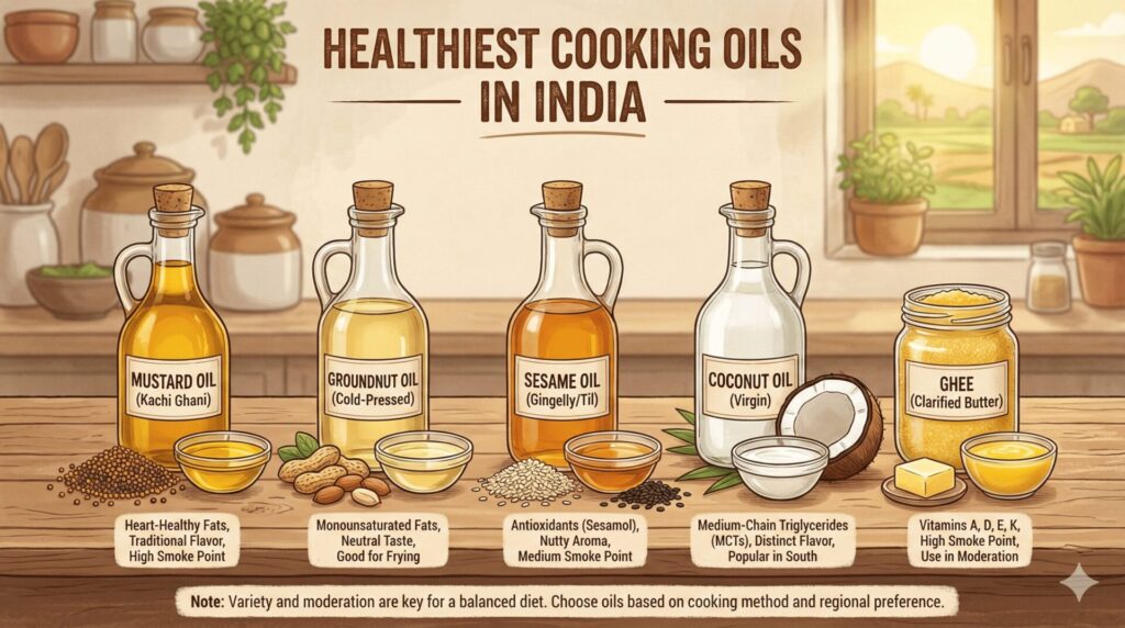 healthiest cooking oil in India
