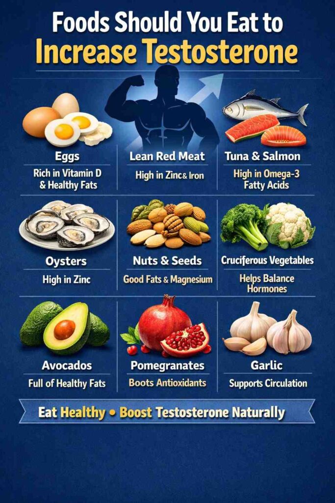 Foods that boost testosterone levels