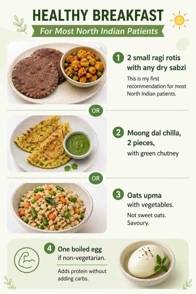 Healthy breakfast options for patients
