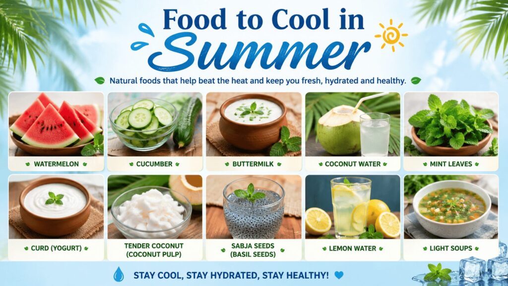 Food to Cool in Summer