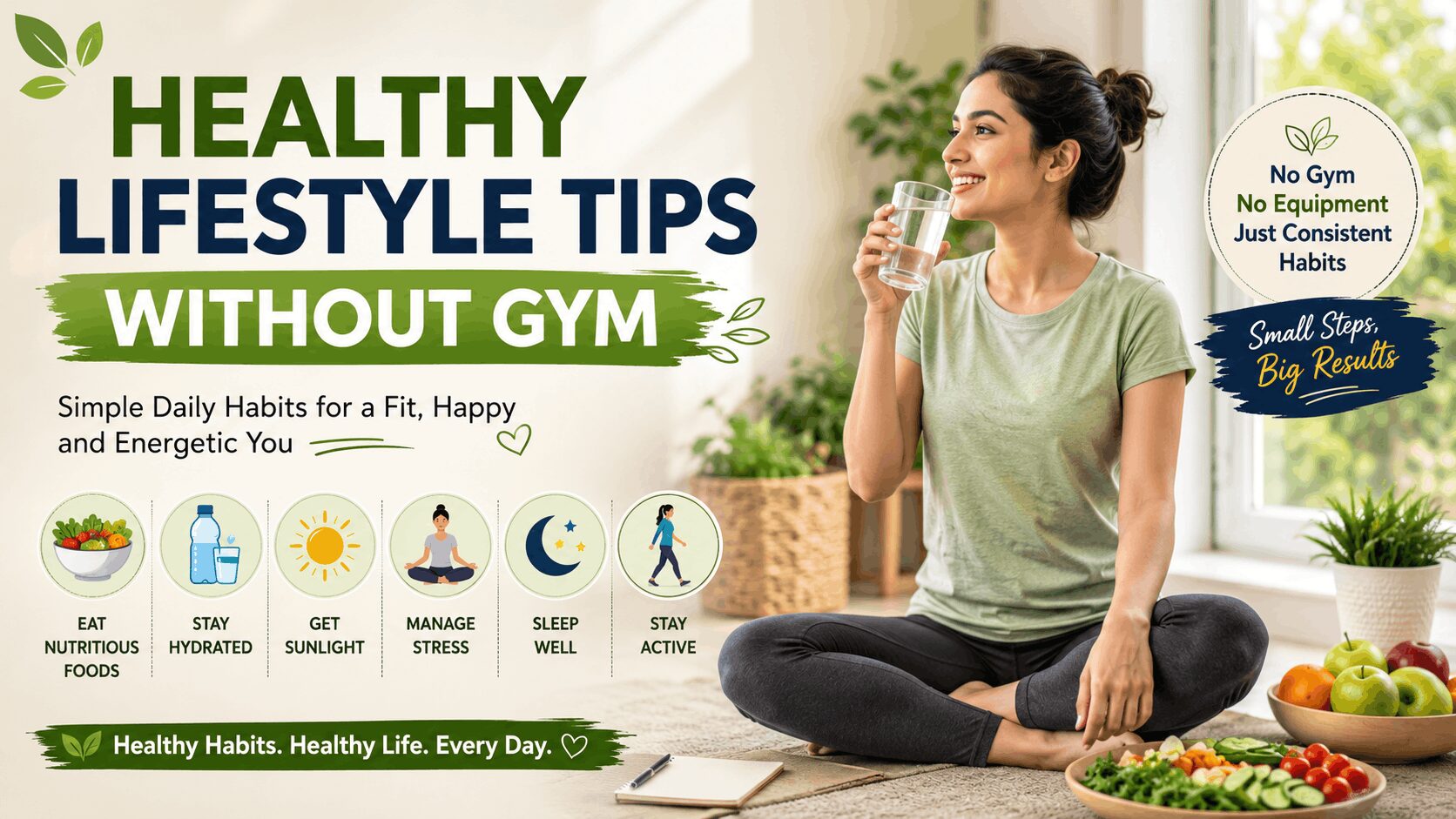 Healthy Lifestyle Tips Without Gym