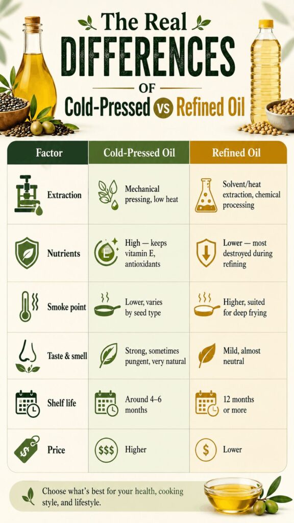 Cold-Pressed vs Refined Oil