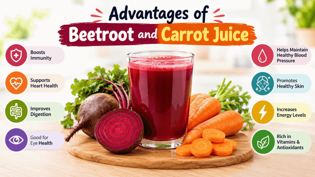 Advantages of Beetroot and Carrot Juice
