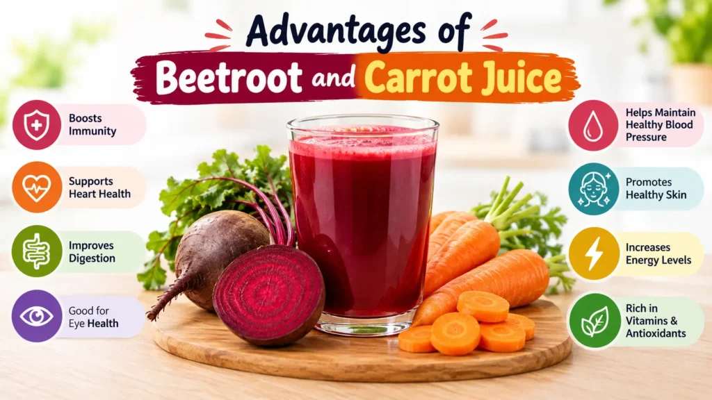 Advantages of Beetroot and Carrot Juice